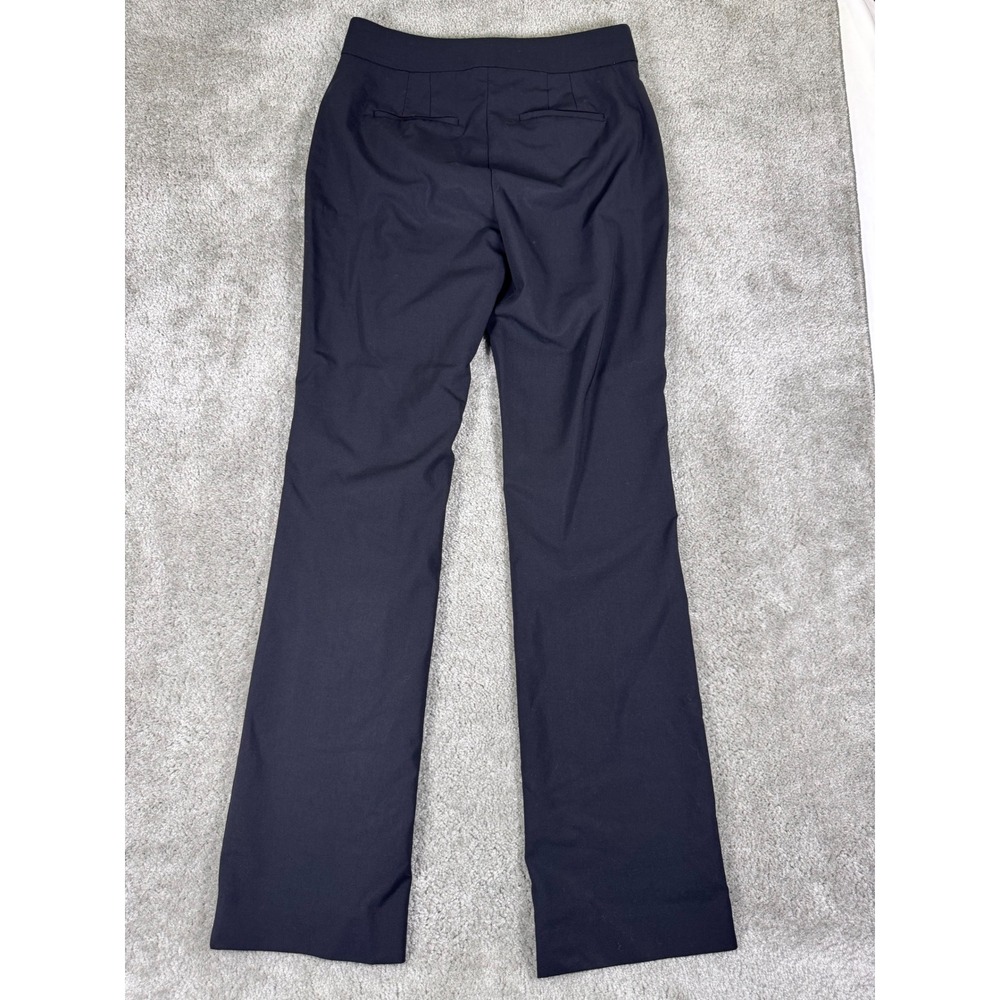 J.Crew 365 Edie Navy Blue Wool Blend Straight Leg Dress Pants Trousers 0 - Picture 2 of 6